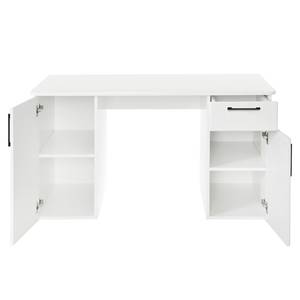 Schreibtisch Sylt Weiß - Holzwerkstoff - Porzellan - 123 x 73 x 59 cm