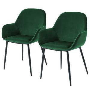 Chaises accoudoirs Kusamo IV (lot de 2) Vert sapin