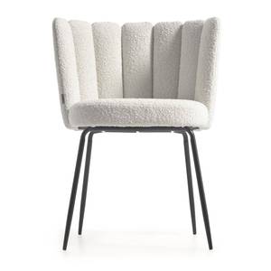 Chaises capitonnées Crombie (2er-Set) Blanc