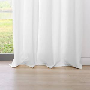 Rideaux à œillets Mood Polyester - Blanc - 135 x 245 cm