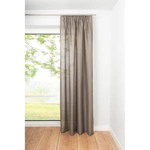 Lusgordijn Dot polyester - Taupe - 135 x 300 cm