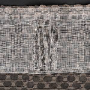 Schlaufenschal Dot Polyester - Taupe - 135 x 300 cm