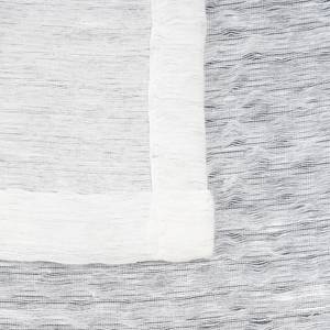 Lusgordijn Dot polyester - Wit - 135 x 300 cm