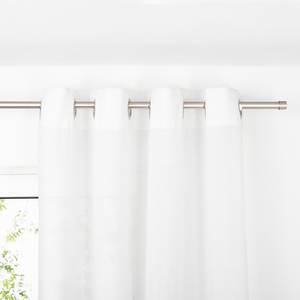 Rideaux à œillets Breeze Polyester - Blanc - 135 x 300 cm