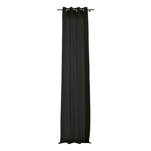 Gordijn Pure polyester - Zwart - 135 x 300 cm