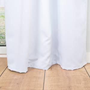 Rideau occultant à passants Day&Night Polyester - Blanc - 135 x 245 cm