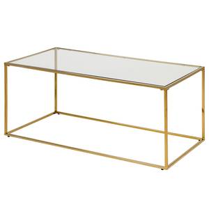 Couchtisch Penly Glas / Metall - Gold