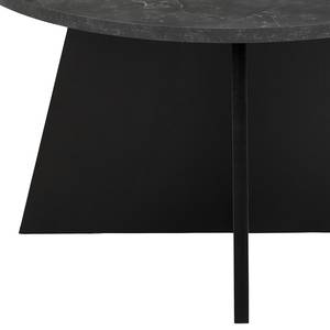 Tavolino da salotto Opera Effetto marmo nero