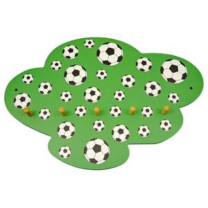 Porte-manteau enfant Football Multicolore - En partie en bois massif - 37 x 5 x 54 cm