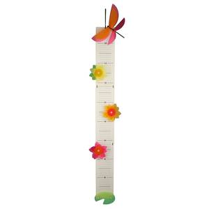 Messlatte Libelle Multicolor - Massivholz - 9 x 5 x 90 cm