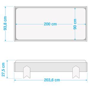 Einzelbett Modulo Pfeil Grau