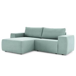 Ecksofa Looks I Webstoff Glaw: Stahlblau