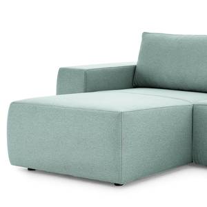 Ecksofa Looks I Webstoff Glaw: Stahlblau