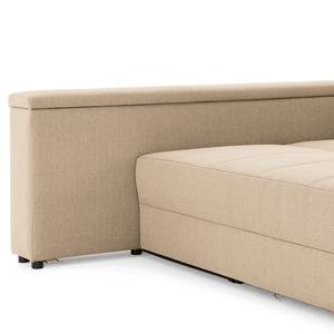 Ecksofa Looks II Webstoff Cody: Beige - Longchair davorstehend rechts