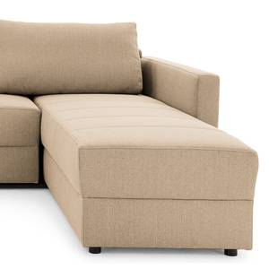 Ecksofa Looks II Webstoff Cody: Beige - Longchair davorstehend rechts