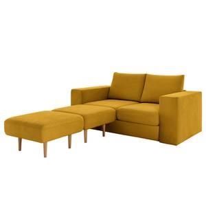 Sofa Looks-V1 (2-Sitzer) Microfaser Marta: Senfgelb - Breite: 192 cm