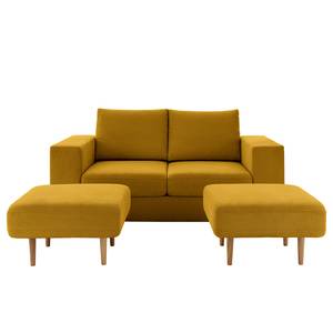 Sofa Looks-V1 (2-Sitzer) Microfaser Marta: Senfgelb - Breite: 192 cm