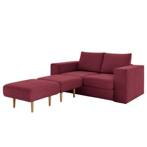 Sofa Looks-V1 (2-Sitzer) Microfaser Marta: Bordeaux - Breite: 192 cm