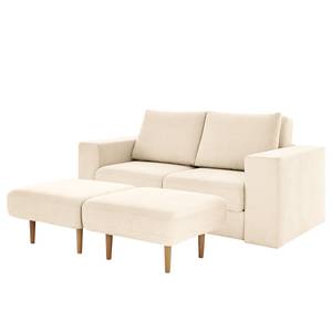 Sofa Looks-V1 (2-Sitzer) Microfaser Marta: Creme - Breite: 192 cm