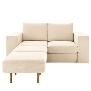 Sofa Looks-V1 (2-Sitzer) Microfaser Marta: Creme - Breite: 192 cm