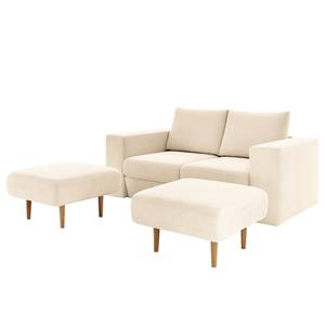 Sofa Looks-V1 (2-Sitzer) Microfaser Marta: Creme - Breite: 192 cm