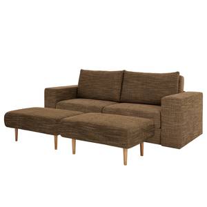 Sofa Looks-V1 (3-Sitzer) Webstoff Folmar: Braun