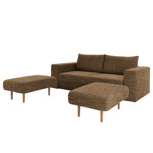 Sofa Looks-V1 (3-Sitzer) Webstoff Folmar: Braun