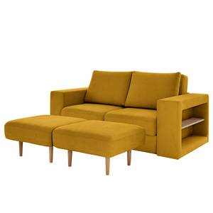 Sofa Looks V-2 (2-Sitzer) Microfaser Marta: Senfgelb - Breite: 192 cm