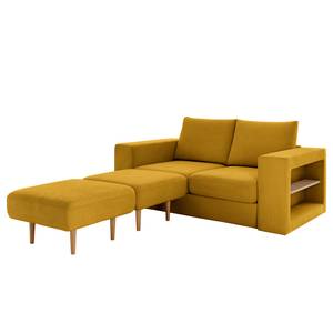 Sofa Looks V-2 (2-Sitzer) Microfaser Marta: Senfgelb - Breite: 192 cm