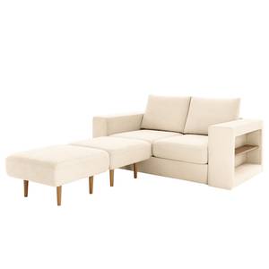 Sofa Looks V-2 (2-Sitzer) Microfaser Marta: Creme - Breite: 192 cm