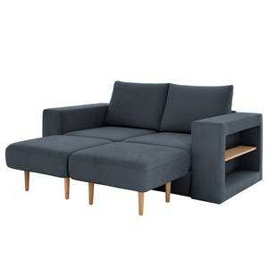 Sofa Looks V-2 (2-Sitzer) Microfaser Marta: Dunkelblau - Breite: 192 cm