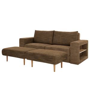 Sofa Looks-V2 (3-Sitzer) Webstoff Folmar: Braun