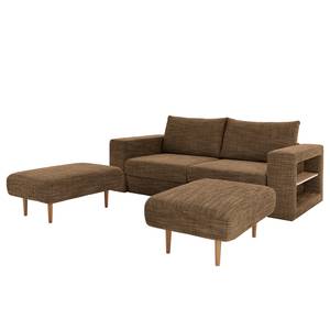 Sofa Looks-V2 (3-Sitzer) Webstoff Folmar: Braun