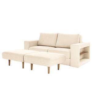 Sofa Looks V-2 (2-Sitzer) Microfaser Marta: Creme - Breite: 212 cm