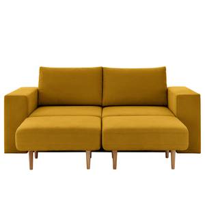 Sofa Looks V-2 (2-Sitzer) Microfaser Marta: Senfgelb - Breite: 212 cm