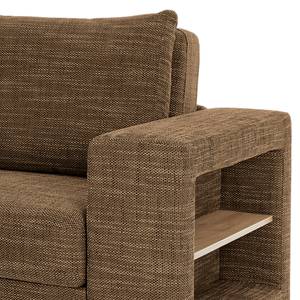 Sofa Looks V-2 (2-Sitzer) Webstoff Folmar: Braun - Breite: 212 cm