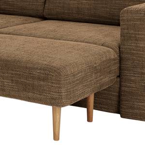 Sofa Looks V-2 (2-Sitzer) Webstoff Folmar: Braun - Breite: 212 cm