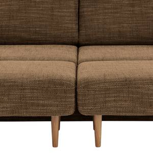 Sofa Looks V-2 (2-Sitzer) Webstoff Folmar: Braun - Breite: 212 cm