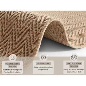 Tapis de couloir int. / ext. Nature 500 Polypropylène - Beige - 80 x 500 cm