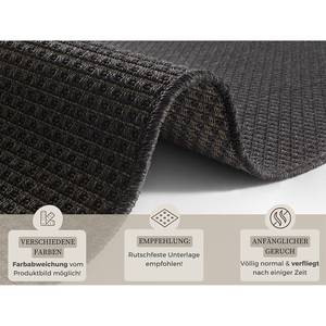 Tapis de couloir int. / ext. Nature 600 Polypropylène - Anthracite - 80 x 450 cm