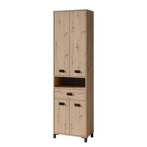 Hochschrank Vendooren Eiche Artisan Dekor / Schwarz