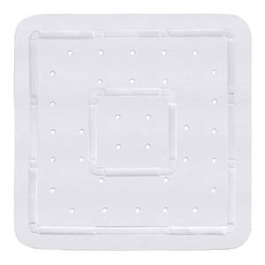 Tapis de douche antidérapant Florida PVC - Blanc