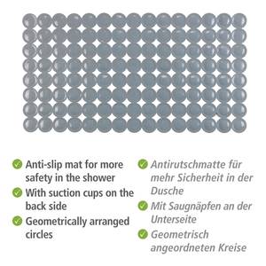 Tapis de baignoire antidérapant Belem Polychlorure de vinyle - Gris