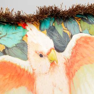 Coussin à franges Perroquets Polyester - Multicolore
