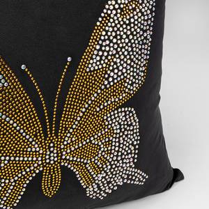 Coussin Diamond Butterfly Verre / Polyester - Noir / Multicolore