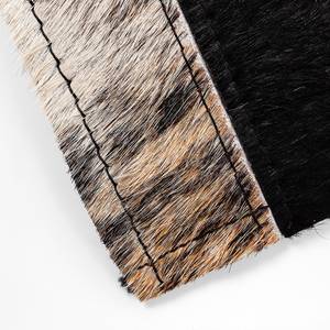 Tapis en peau Modern Inca Peau de vache / Laine - Noir / Multicolore