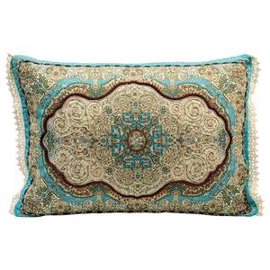 Coussin Arabesque Coton / Chenille de polyester - Multicolore