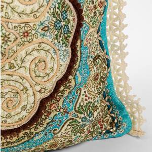 Coussin Arabesque Coton / Chenille de polyester - Multicolore