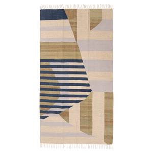 Laagpolig vloerkleed Stripes textielmix - meerdere kleuren