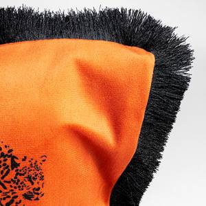 Coussin Panther Polyester - Orange / Noir